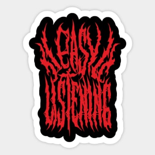 Easy Listening (red) Sticker